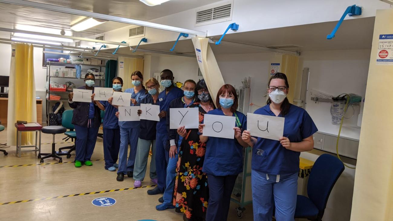 Thank you from NHS