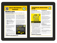 Crime prevention booklet