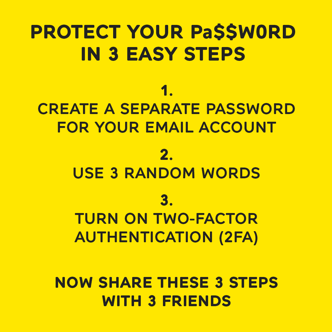 Protect your password in 3 easy steps